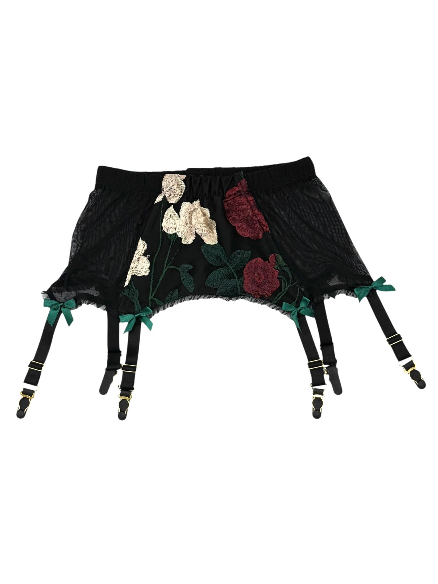 pas do pończoch w kwiaty