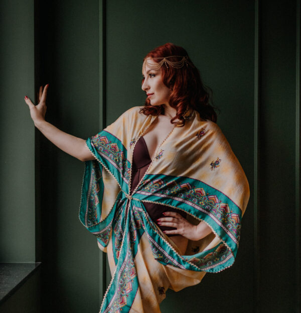 Romantyczne kimono "Listy do Julii" MIDI