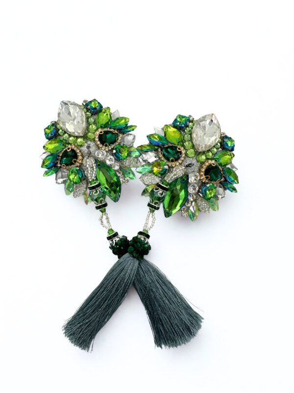 Imponujące srebrno-zielone pasties