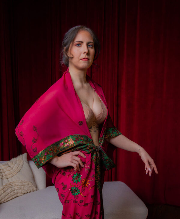 Powabny peniuar "Lady Jane" MAXI