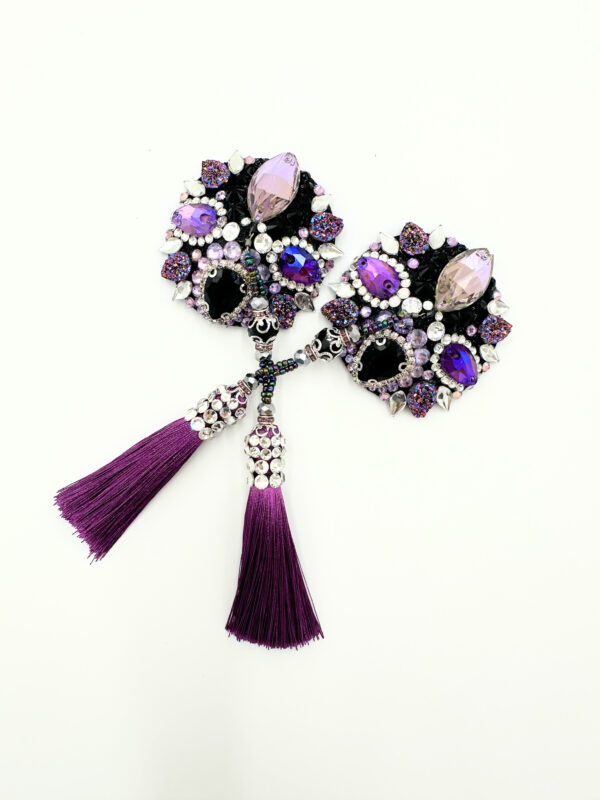 Zniewalająco piękne kryształowe pasties w odcieniach fioletu