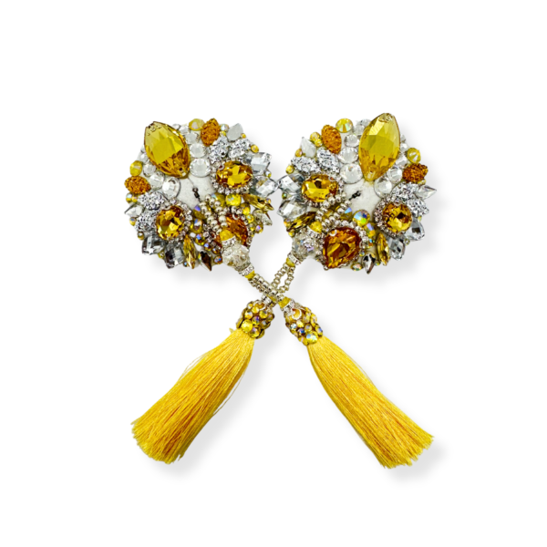 Ekskluzywne pasties z żółtymi akcentami