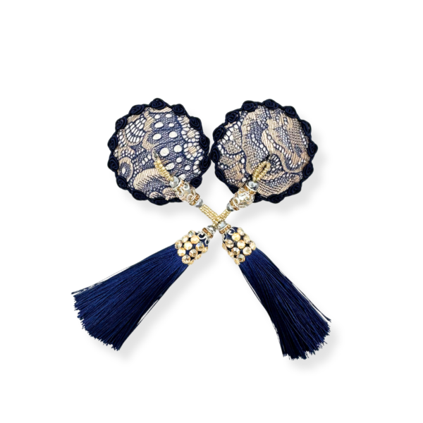 Szlachetne pasties w kolorze granatowym i szampańskim