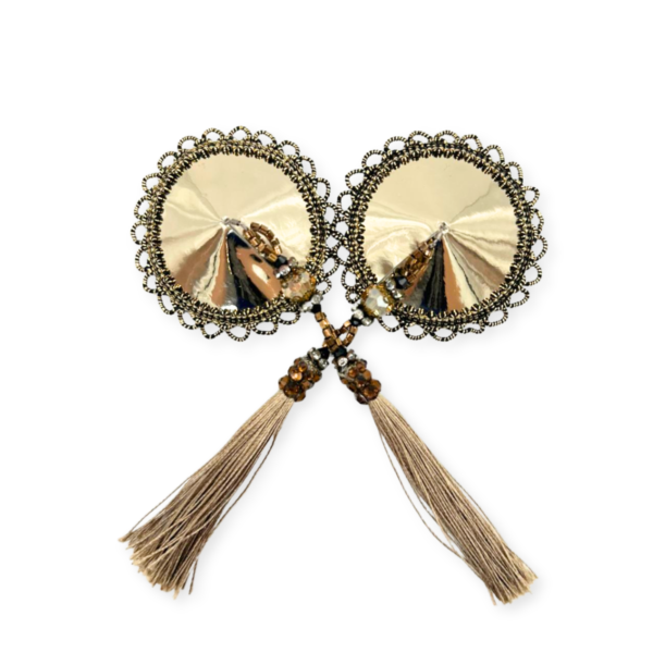 Pasties z efektem złotego metalu