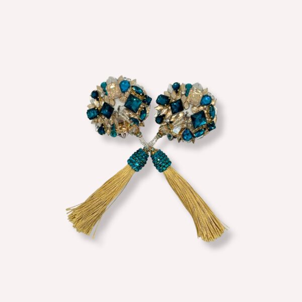 Eleganckie pasties z turkusem