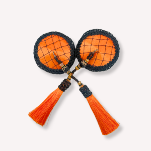 Halloweenowe pasties w kolorze pomarańczowym